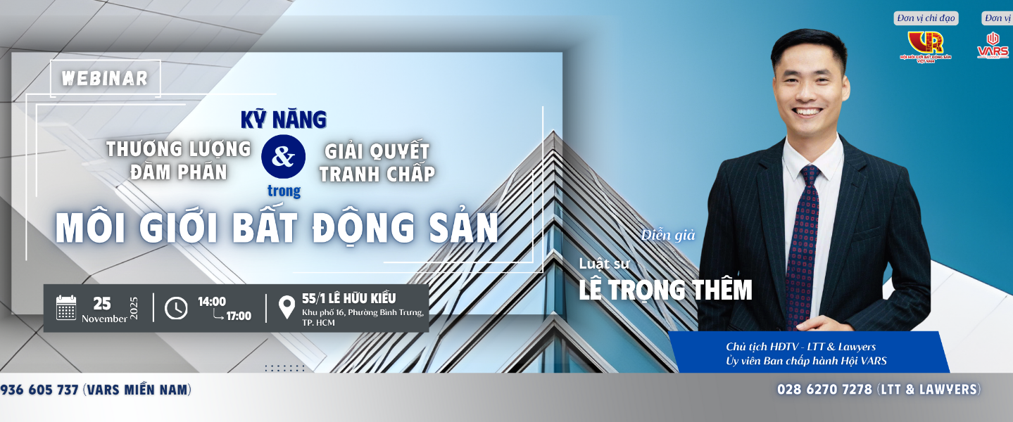BUỔI ĐÀO TẠO THỰC CHIẾN "PHÁP LÝ- THƯƠNG LƯỢNG - ĐÀM PHÁN" - VARS CONNECT TOUR