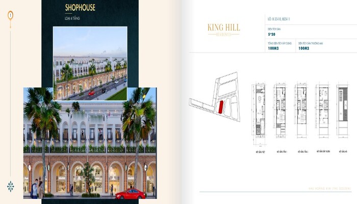 Shophouse dự án  King Hill Residences