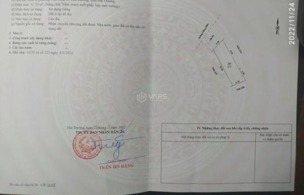 Chủ cần bán Đất nền riêng lẻ 51m² Đường Đồng Niên, Phường Việt Hòa, Thành phố Hải Dương, Hải Dương