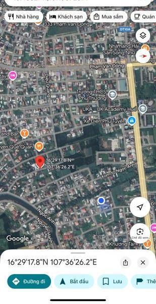 Chủ cần bán Đất nền riêng lẻ 155m² Đường Ngọc Anh, Phường Phú Thượng, Thành phố Huế, Huế