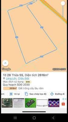 Cần bán Đất nền riêng lẻ 3700m² Xã Láng Lớn, Huyện Châu Đức, Bà Rịa Vũng Tàu
