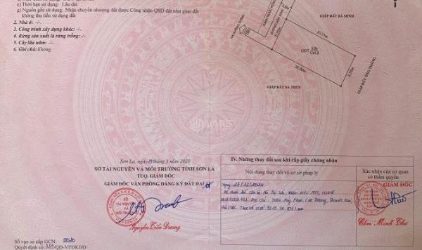 Cần bán Đất nền riêng lẻ 135m² Phường Chiềng Cơi, Thành phố Sơn La, Sơn La