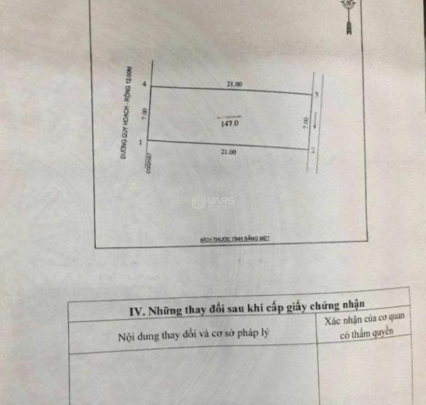 Cần bán Đất nền Dự án 147m² Đường Phan Bội Châu, Phường Lê Lợi, Thành phố Vinh, Nghệ An