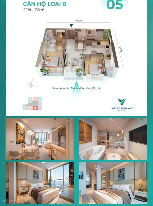 Cần bán Căn hộ chung cư 76m² Đường Xô Viết Nghệ Tĩnh, Phường Hòa Cường Nam, Quận Hải Châu, Đà Nẵng