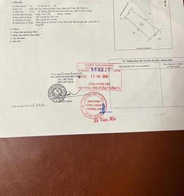 Cần bán Nhà mặt phố 260m² Đường Nguyễn Phong Sắc, Phường Hưng Dũng, Thành phố Vinh, Nghệ An