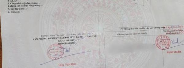 Chủ cần bán Đất nền riêng lẻ 332m² Tỉnh lộ 44, Thị trấn Phước Hải, Huyện Đất Đỏ, Bà Rịa Vũng Tàu