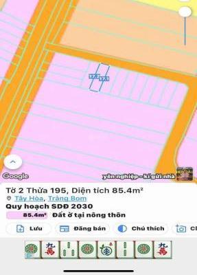 Cần bán Khác 85m² tây hòa Xã Tây Hòa, Huyện Trảng Bom, Đồng Nai