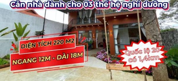 Cần bán Nhà mặt phố 220m² Đường Âu Cơ, Xã Lộc Nga, Thành phố Bảo Lộc, Lâm Đồng