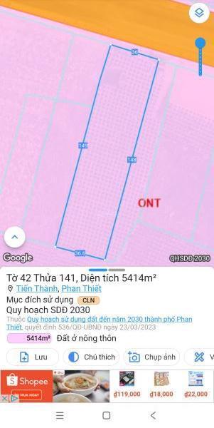 Cần bán Khác 5400m² Đường Lạc Long Quân, Xã Tiến Thành, Thành phố Phan Thiết, Bình Thuận