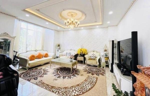 BIỆT THỰ AN SƠN P4 207M2 NGANG 10M, 4 TẦNG 7PN8WC HỒ BƠI, XÔNG HƠI, 🏢 KARAOKE, VIEW GIÁ 32TỶ