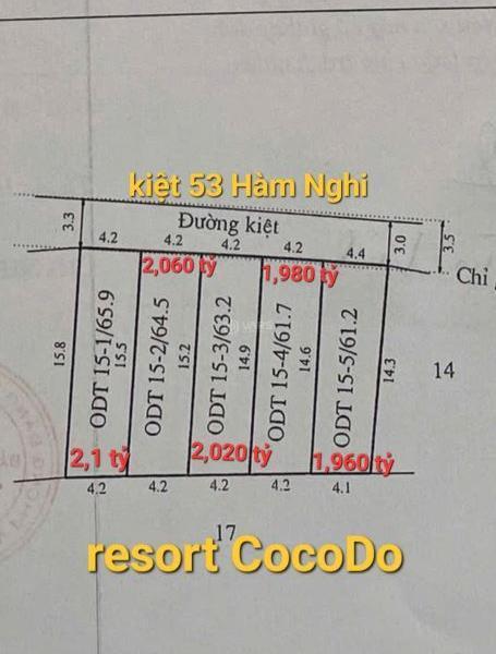 🕋🕋 Mở bán 5 💥 lô kiệt ô tô Hàm Nghi, Huế giá rẻ