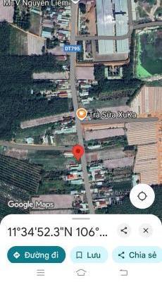 Đất mặt đường DT795 🌊 Suối Dây-Tân Châu-TN(8,5mx132m) Giá:1,68 tỷ