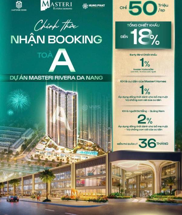 Tòa a masteri rivera đà nẵng 🔥 booking sớm, ưu đãi vượt trội