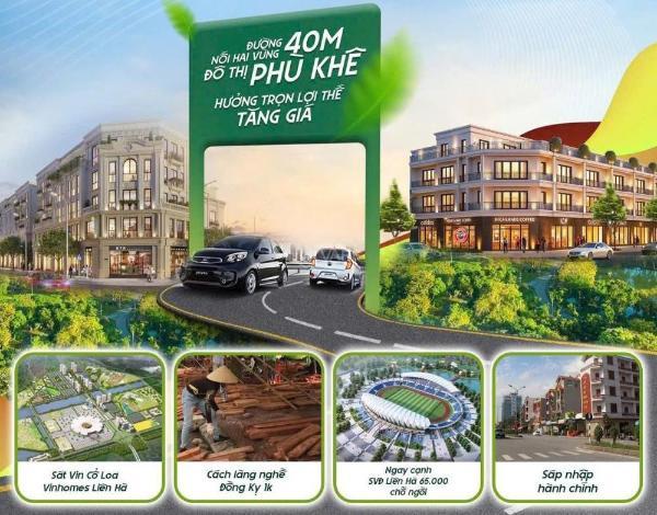 Trực tiếp từ chủ đầu tư, bán nhà 🏤 phố mặt nguyễn văn cừ đi đông anh ,hà nội