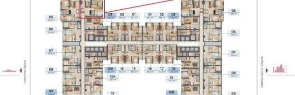 Cần bán Căn hộ chung cư 73m²