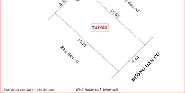 Bán Đất nền riêng lẻ 72m²