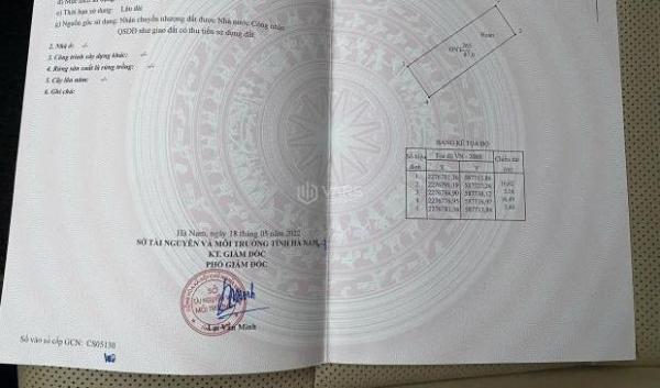 BÁN ĐẤT 87M PHÂN LÔ XÃ KHẢ PHONG – GẦN TRUNG TÂM HÀ NAM – PHÂN LÔ Ô TÔ 🏣 – VỈA HÈ KINH DOANH