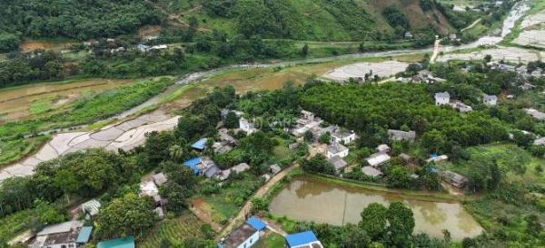 1000m2 đất Kim Bôi, Hoà Bình, 200mTC, Mt 30m, ô tô tránh, 💥 bằng phẳng, 1,1 tỷ