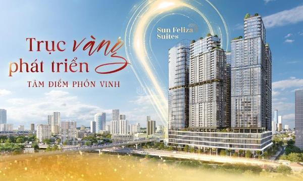 Căn hộ sun feliza suites cầu giấy giá gốc đợt 1, vị trí 🏣 kim cương ngay metro