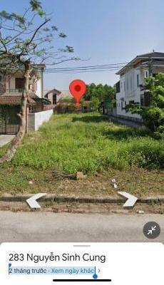 Bán ô đất mặt đường Nguyễn Sinh Cung, Cửa Lò - Diện tích 118,6m2 - 🏘️ Đất rộng 5m - Đường Ng
