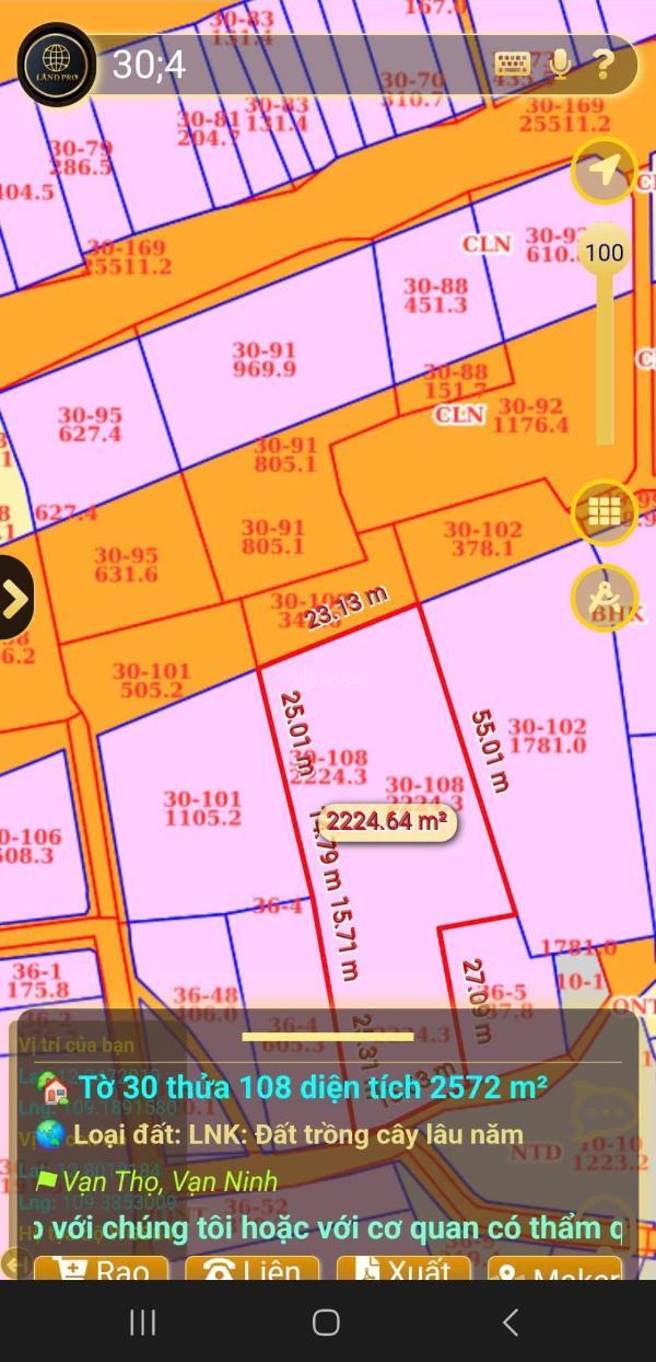 Bán Đất nền riêng lẻ 2224m²