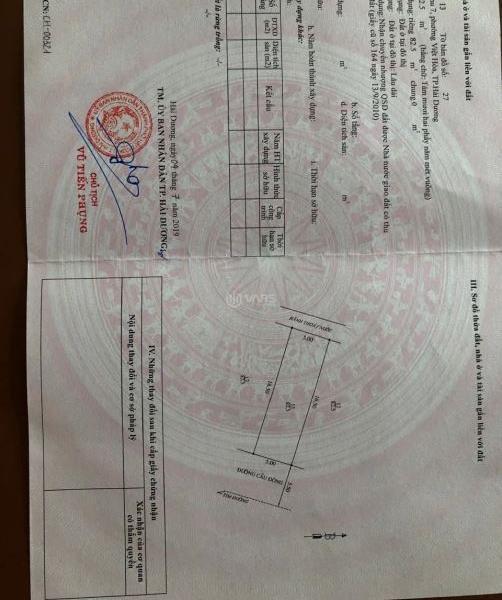 Bán đất mặt phố khu 7 phường Việt Hoà, thành phố 🏦 Hải Dương