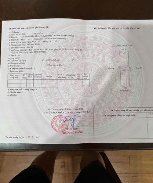 Cần bán Đất nền Dự án 81m²