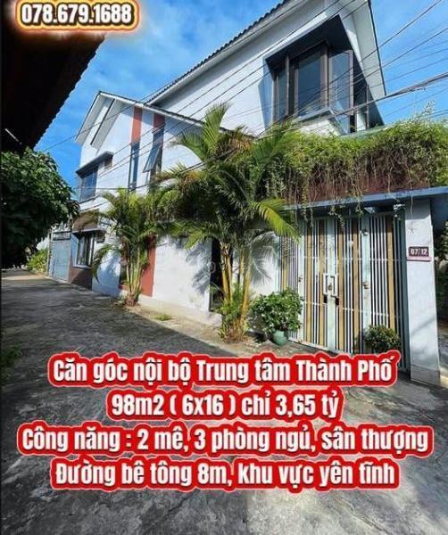 Cần bán Nhà trong hẻm 98m²
