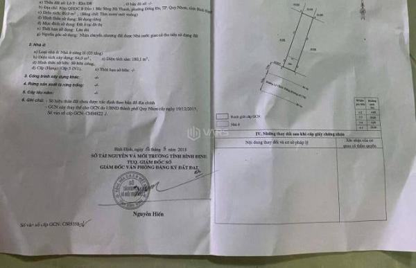 Bán nhà 3 mê mặt tiền đg lý chính thắng dt 🏬 4x20=80m2 giá 4ty800