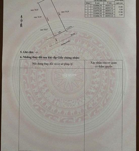 Bán lô đất mặt tiền đg nguyễn thị hãnh dt 78m2 ngang 👍 5,2m giá 2ty730
