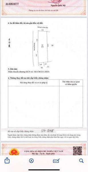 Chủ cần bán Đất nền riêng lẻ 47m²