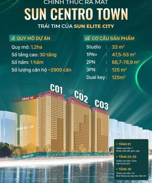 CHỈ 600tr Sở hữu căn hộ 33m2 view Vịnh Hạ Long 🏡 Sun Centro Town - full nội thất- có sổ đỏ