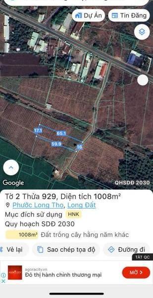 <mark style="background-color: transparent; font-weight: 400; ">Bán Đất nền riêng lẻ 1008m²</mark>