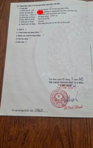 Cắt Lỗ Mặt Tiền Đường Hùng Vương Giá Rẻ 🏚️ Nhất Phú Yên