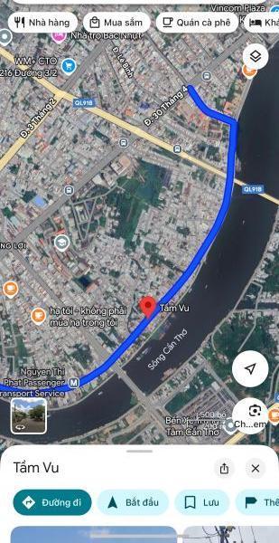 bán đất 🏚️ mặt tiền đường tầm vu cần thơ, ngang trên 8m, diện tích đất 496m2