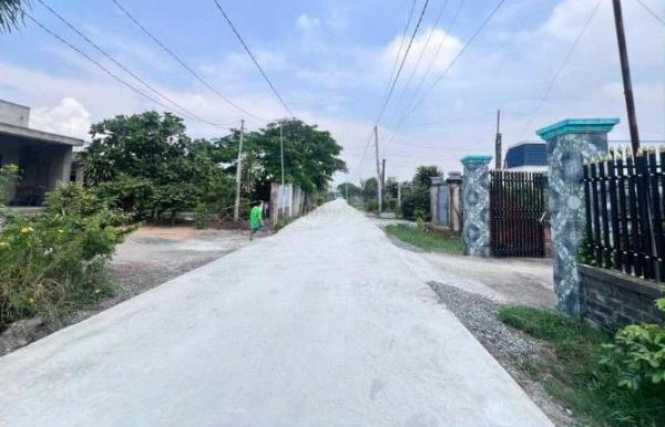 Quá rẻ, cần bán nền đất nằm mặt tiền đường số 1,xã Hòa Khánh Đông,Huyện Đức Hòa, 🏡 5x24 950