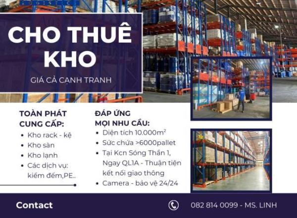Cho thuê Nhà xưởng, nhà kho 100m²