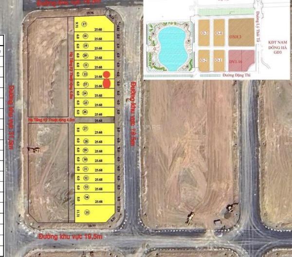Chính chủ chào bán ☘ nền 6x25.68m KDT Tân Vĩnh Nam Đông Hà