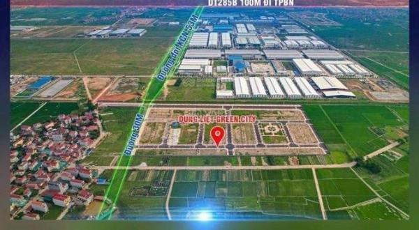 BÁN ĐẤT 🏚️ DỰ ÁN DŨNG LIỆT GREEN CITY CẠNH KCN YÊN PHONG MỞ RỘNG 100M2 -2,15 TỶ