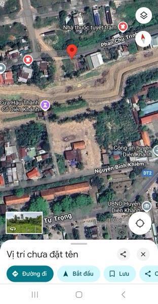 Bán lô đất 2 mặt tiền đường Phan Chu Trinh, Diên Khánh , 🏤 Khánh Hòa, dt 173,9 m2 ( ngang 9m