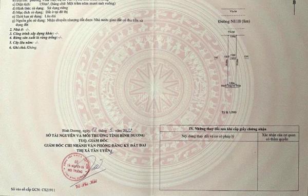 Chính chủ cần bán lô đất nền trong khu dân cư vsip 2- 🔥 bình dương