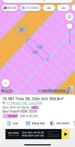 TÁI ĐỊNH CƯ PHƯỚC HẢI-ĐI BỘ RA BIỂN 300m 👍 DT 100m2-5x20-full thổ cư- giá 3ty2
