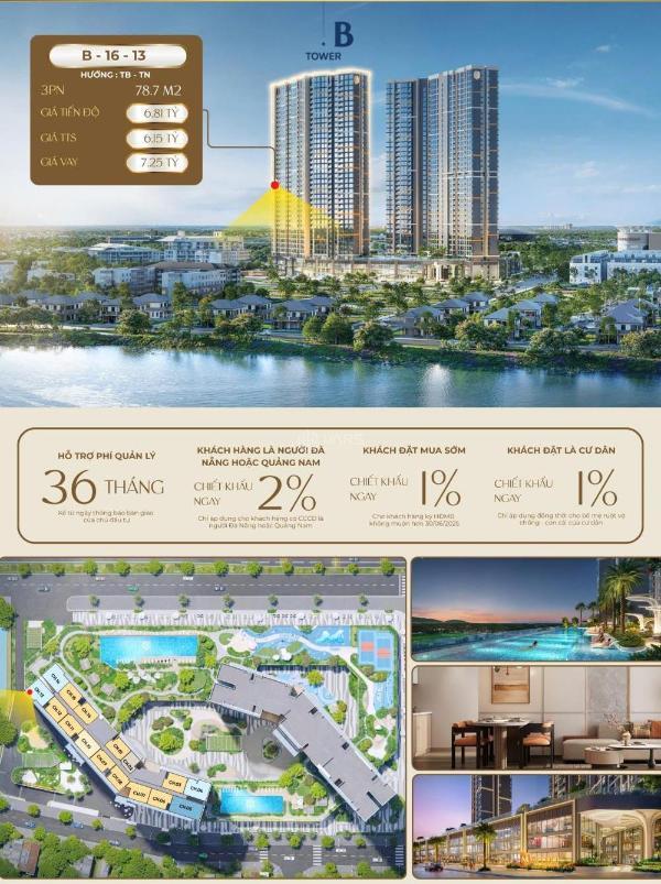 Sở hữu vị trí kim cương tại trung 🏚️ tâm đà nẵng nơi sông hàn