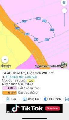 Chủ cần bán Đất nền riêng lẻ 2967m²