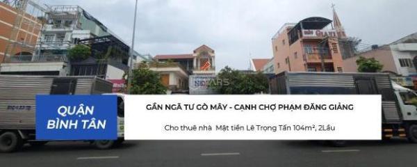 Cho thuê nhà Mặt tiền Lê 🏡 Trọng Tấn 104m², 2Lầu- GẦN CHỢ - NGÃ TƯ GÒ MÂY