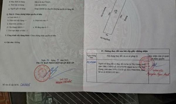 Cần bán đất ngõ 38 Cát Vũ – Tràng Cát dt 72m2 giá 🏡 chỉ 22tr/m2 khu vực không quy hoạch.