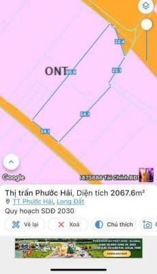 Ông anh kẹt tiền bán gấp lô đất nhà vườn thị trấn Phước Hải - BRVT cách 🏢 biển 1km