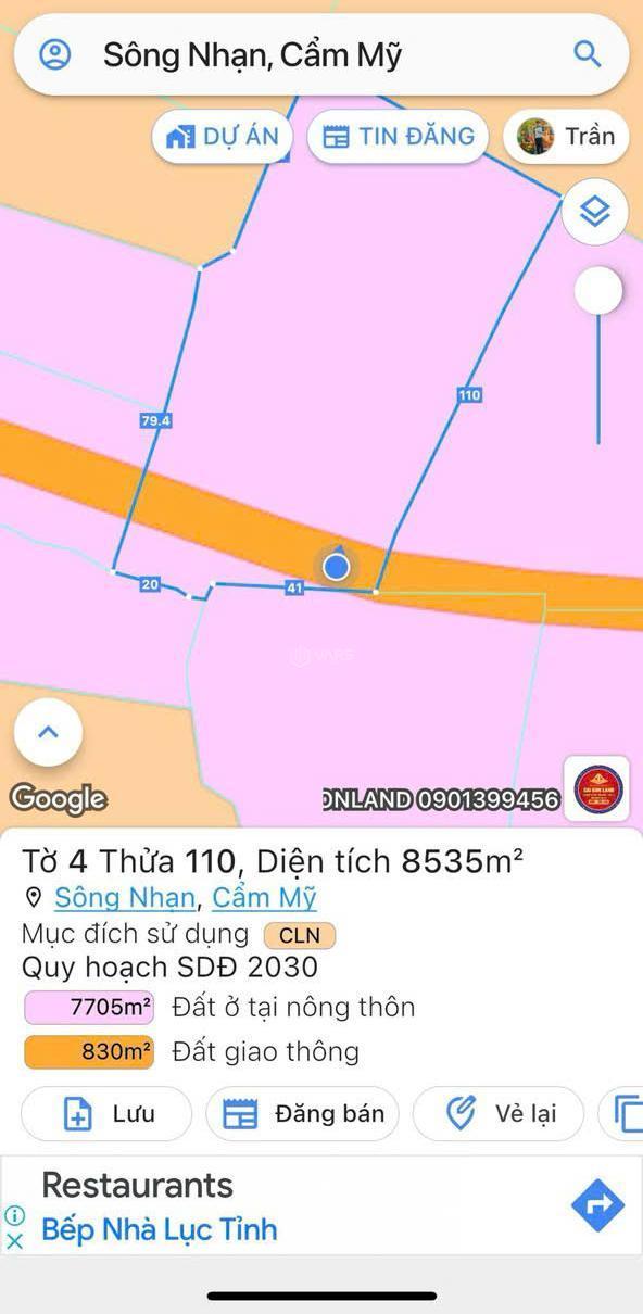 Chủ cần bán Trang trại, nhà vườn 8535m²