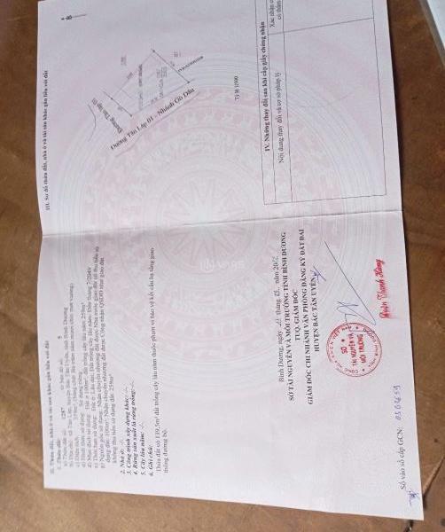 Bán gấp nền góc 👍 đường nhựa chính chủ tai khu công nghiệp vsip3 tân uyên bình dương.