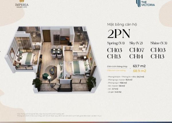 Cần bán Căn hộ chung cư 55m²